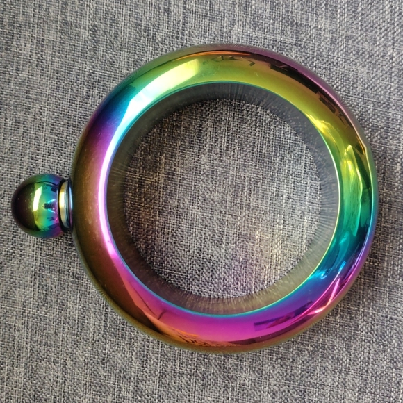 Jewelry - NWOT Mirrored rainbow flask bracelet